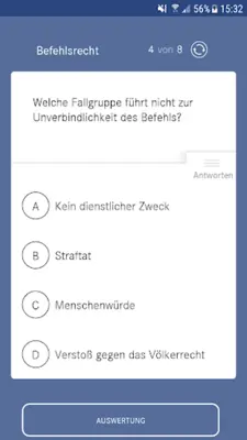 Wehrrecht Quiz android App screenshot 0