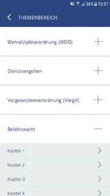 Wehrrecht Quiz android App screenshot 1