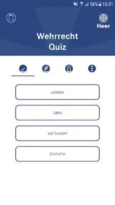 Wehrrecht Quiz android App screenshot 2